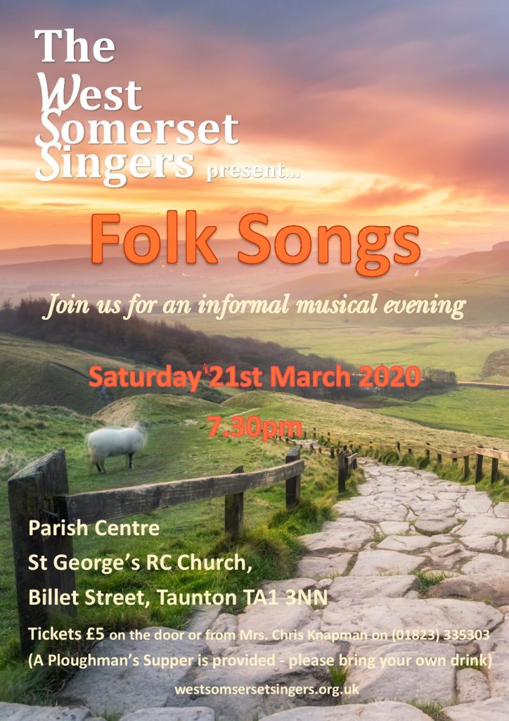 Cancelled - West Somerset Singers Folk Songs - St Georges Church ...